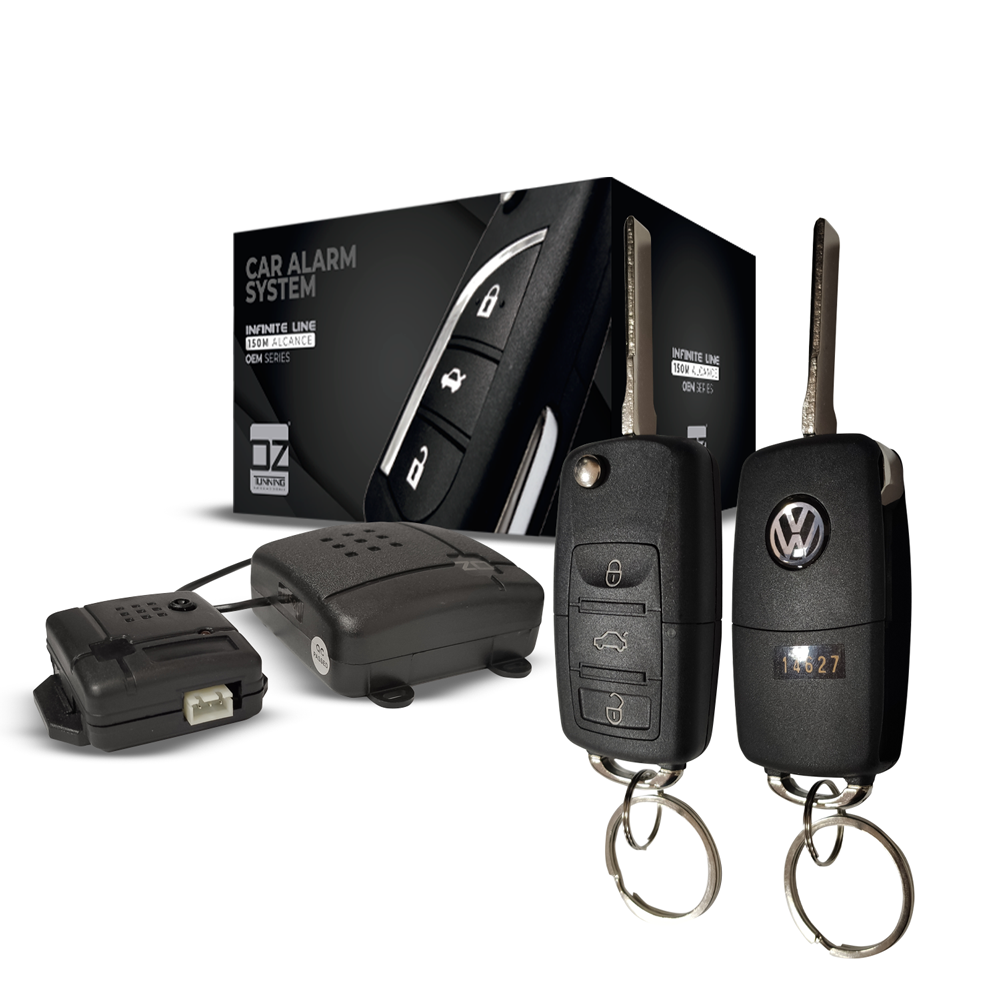 ALARMA FLIP VOLKS 1 ALARMA DE AUTO REFORZADA FLIP 150M LLAVE PLANA TIPO VOLKSWAGEN - Imagen 1