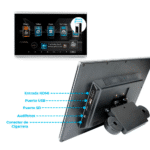 PANTALLA DE CABECERA ANDROID 13 PULGADAS FULL HD + AUDIFONOS - Imagen 4