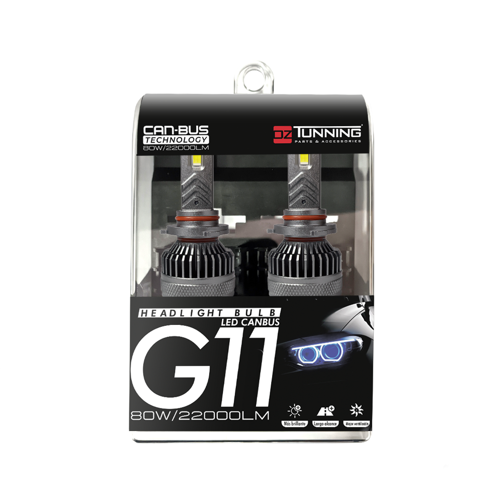 G11-9005-1 FOCOS LED CANBUS G11 22000LM LUZ BLANCA 9006 - Imagen 1
