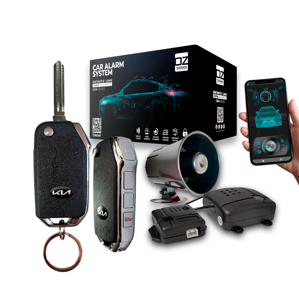 ALR-BT-FLIP-KIA-NEW-SIERRA-1 ALARMA DE AUTO BLUETOOTH APP FLIP CONTROL MODERNO 150M LLAVE SIERRA TIPO KIA - Imagen 1